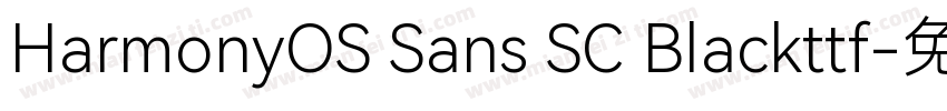 HarmonyOS Sans SC Blackttf字体转换